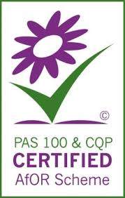Image is a logo for the PAS100 Accredited Quality Protocol.