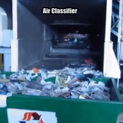An air classifier manufactured by one of the Recycling Systems companies.