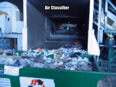 An air classifier manufactured by one of the Recycling Systems companies.