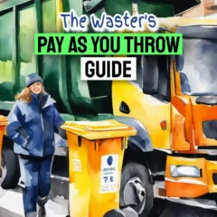 A visualization of a Pay as you Throw (PAYT) Street Waste Collection Scene.