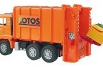 MAN Garbage Truck rear loading orange