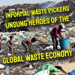 Informal waste pickers are constantly in danger as they work in the landfill.