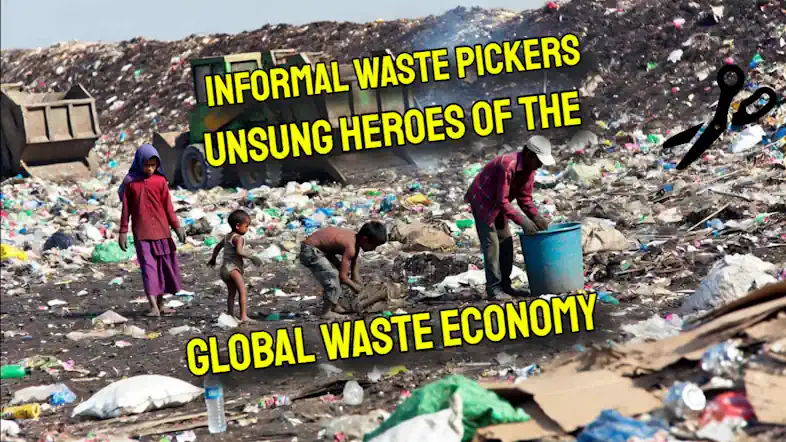 Informal waste pickers are constantly in danger as they work in the landfill.