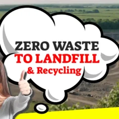 Image with the text: "Zero waste to landfill".