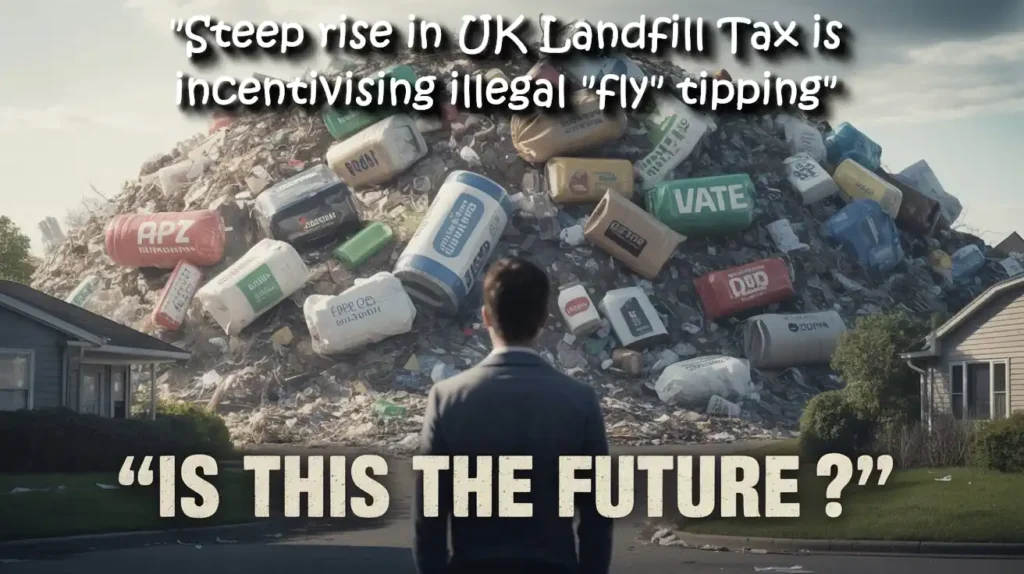 Image: Fly tipping in England growing at an alarming rate.