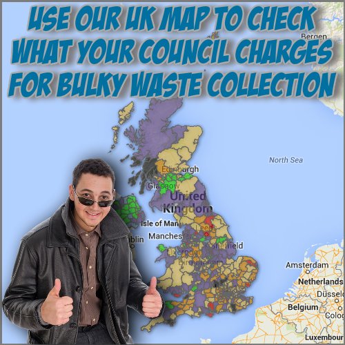 Image shows Local Council Bulky waste charges UK
