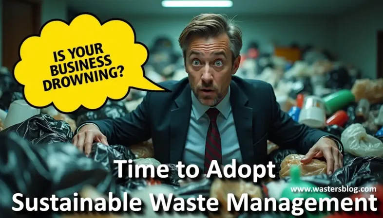 Sustainable waste management- Is your business drowning in waste: Featured image.