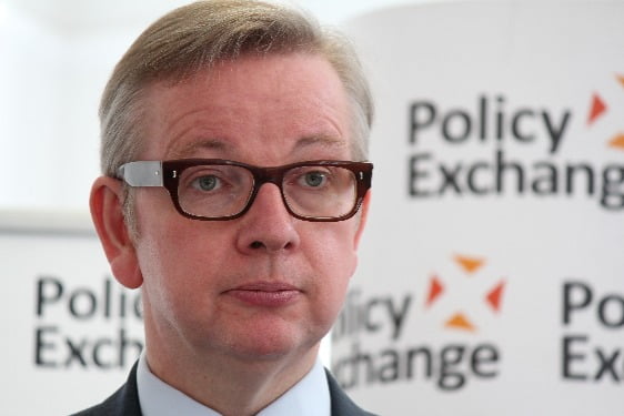 Image shows Michael Gove MP as he announces the new UK Waste Strategy 2017.