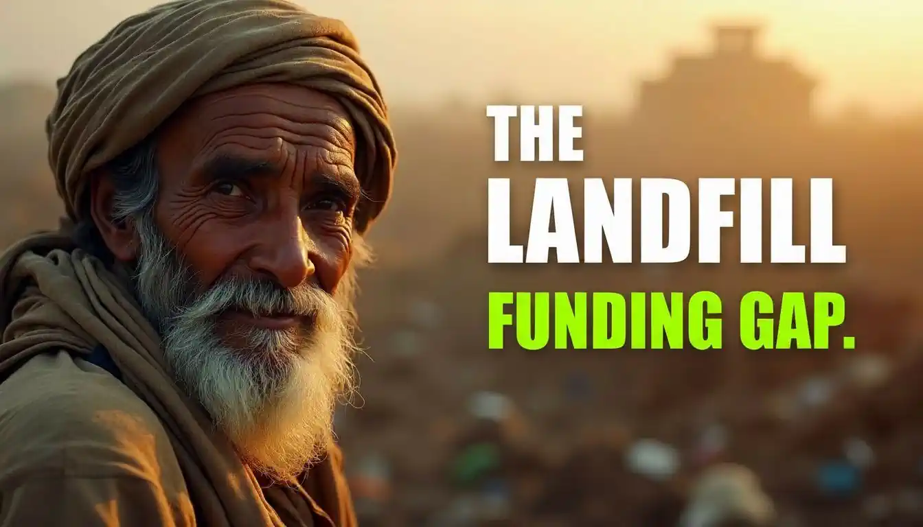 Image with text - The Landfill Funding Gap