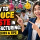Image with title text: How to Reduce Waste in Manufacturing Strategies Tips. Featured image.