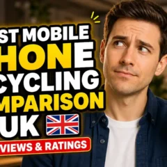 Featured image for article that reviews websites for your phone phone to sell or recycle it in the UK.