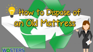 Image is feature image for the article How recycle a mattress.
