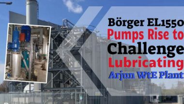 Borger EL1550 pump Arjun Infrastructures’ WtE Plant.