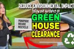 Green House Clearance by Minimising Waste via Reuse and Recycling Image text: "Green house clearance".