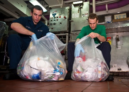 Plastic waste clearance.