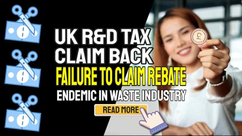 Image text: "UK R&D Tax Claim Back Claim HMRC Rebate".