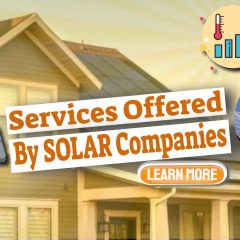 Image text: "Common Services Offered By Solar Companies".
