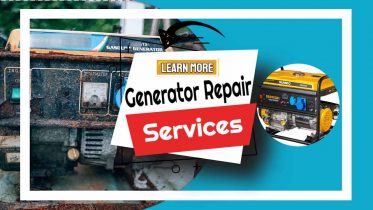 Image text: "Generator repair sevices".