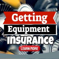 Featured iomage with text: "Getting equipment insurance".