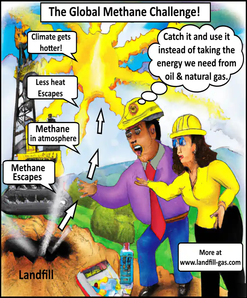 Landfill gas escape is the global methane challenge!