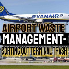 Image with the text: "Airport Waste Management Sorting Out Terminal Trash".
