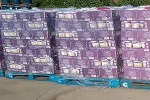 Out of specification tinned food