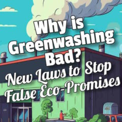 Image asks the question: Why is greenwashing bad?