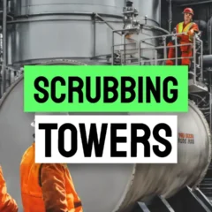 Scrubbing Towers article featured image. AI sourced.