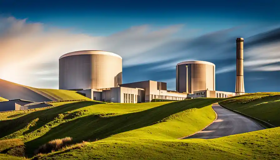 Comparing Nuclear Energy And Renewables: An AI concept of a new Wylfa Nuclear Power Station. Comparing Nuclear Energy And Renewables: An AI concept of a new Wylfa Nuclear Power Station.