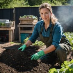 Featured image for our article "How To Protect Yourself From Compost Bin Allergies."