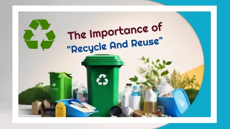 The Importance of "Recycle and Reuse"