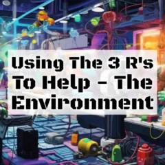 Image with text: "Using the 3 Rs to Help the Environment".