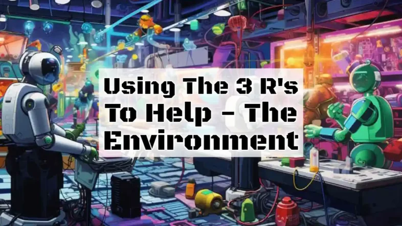 Image with text: "Using the 3 Rs to Help the Environment".