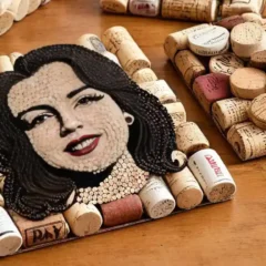 Ways to reuse waste featured image showing DIY recycled cork coasters.