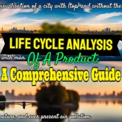 Image with text; "Life cycle analysis of a product: A Complete Guide."