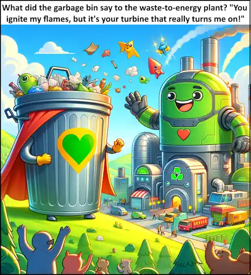 Cartoon Humour: What the garbage bin said to the incinerator.