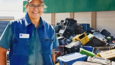 Featured image illustrating Calgary's E-waste recycling.
