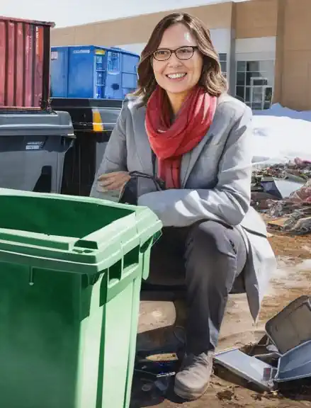 Calgary staff show incoming e-waste.