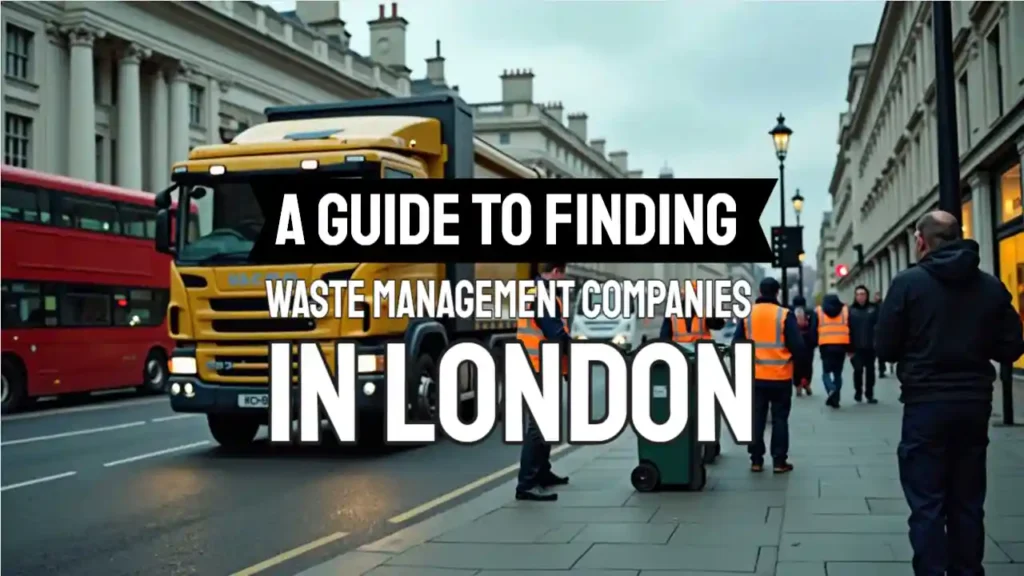 Image with the text: A Guide to Finding Waste Management Companies in London