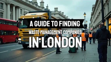Image with the text: A Guide to Finding Waste Management Companies in London
