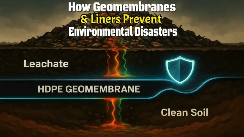 Featured image illustrating how Geomembranes and Liners Prevent Environmental Disasters.