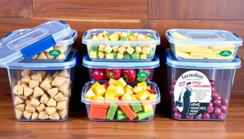 Examples of reusable food containers. Part of "10 Ways to Reduce Reuse and Recycle" Examples of reusable food containers. Part of "10 Ways to Reduce Reuse and Recycle"