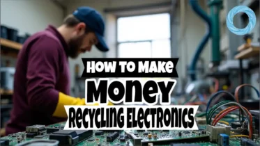 Image with the text: "How to make money recycling electronics."