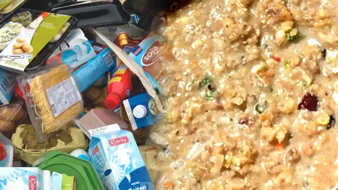 Organic pulp and packages waiting to be depackaged: "Food Depackaging: The Systems | BioCycle" from www.biocycle.net and used with no modifications.