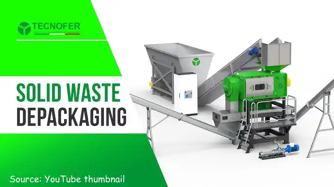 What is Food Waste Depackaging - System Layout