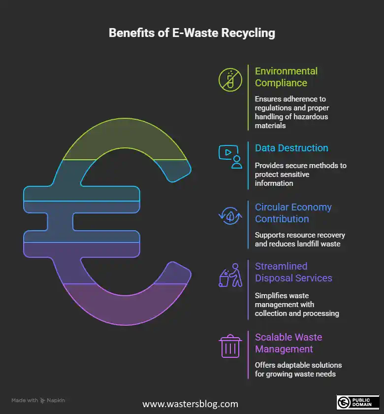 Benefits of WEEE reuse - visual graphic