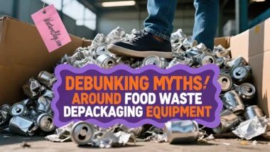 Featured image- Debunking Myths About Food Waste Depackaging Equipment.