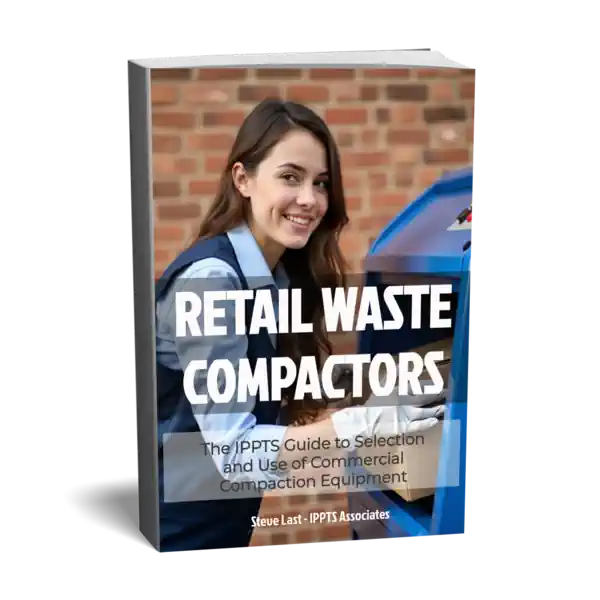 Cover 3d image of our retail waste compactors PDF Ebook.