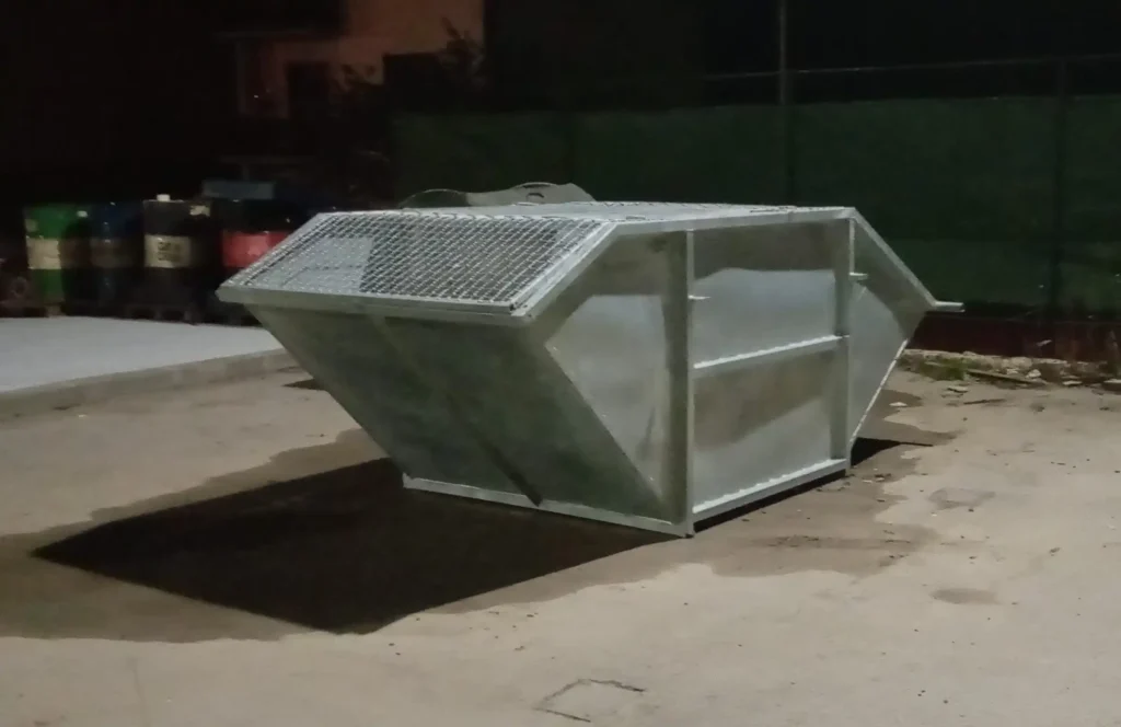 An example of an ISO Skip Container. Explaining Skip Hire vs Bin Rental.