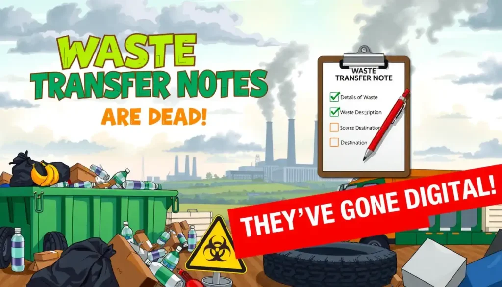 Waste transfer notes are dead. They've Gone Digital.